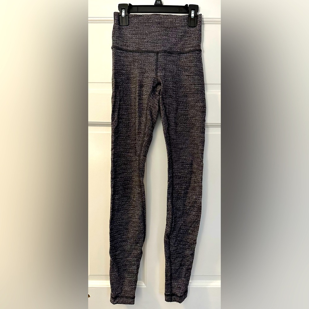 Lululemon leggings heathered black